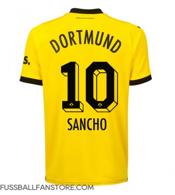 Borussia Dortmund Jadon Sancho #10 Replik Heimtrikot 2023-24 Kurzarm